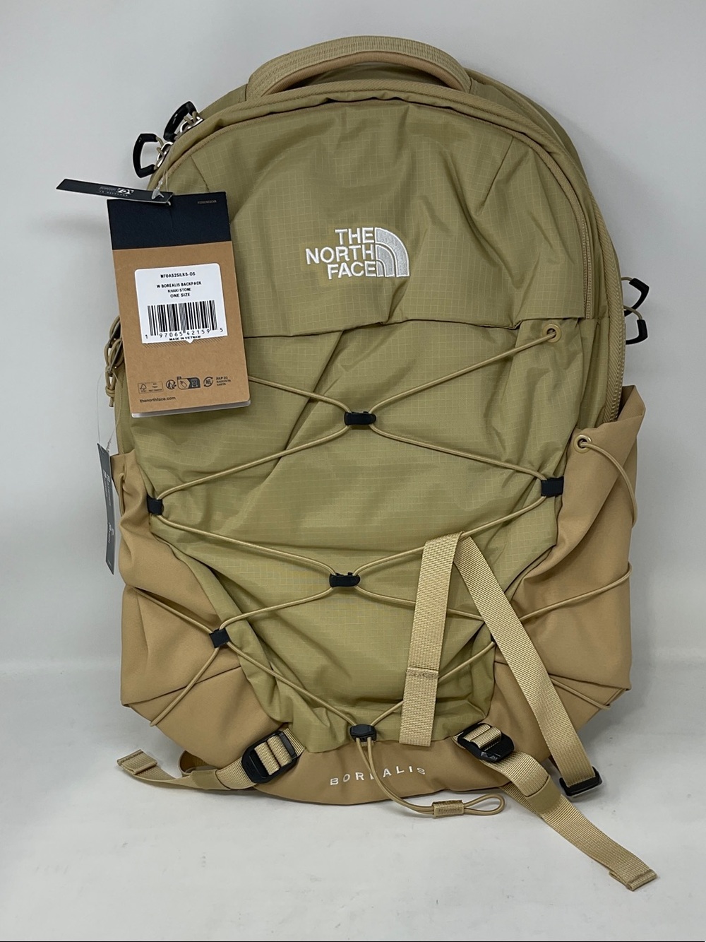 The North Face Backpack in Olive Green and Tan